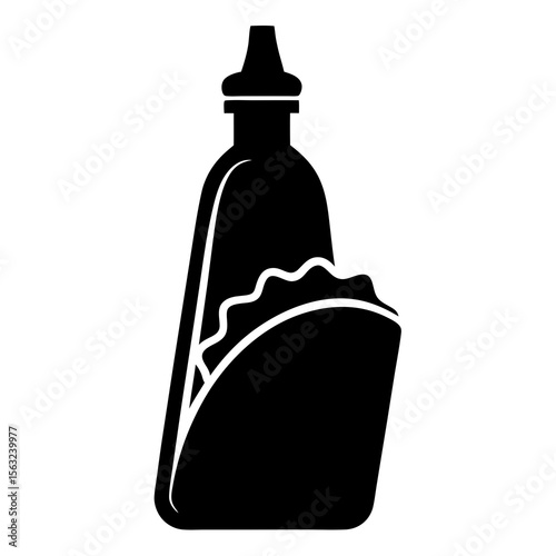 vector illustration of taco sauce