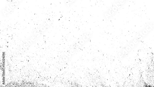 Black grainy texture isolated on white. Vector illustration