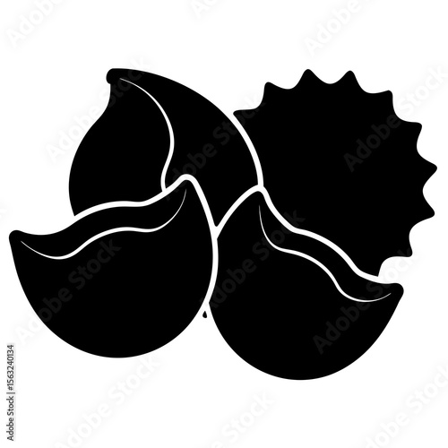 vector illustration of an tortellini