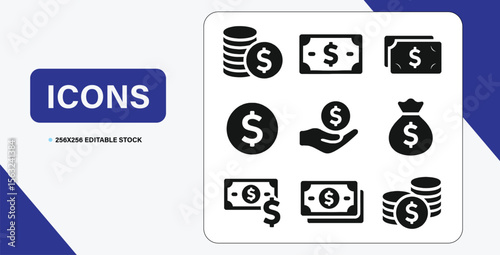 Collection of Medical and Healthcare Related Line Icons on a White Background