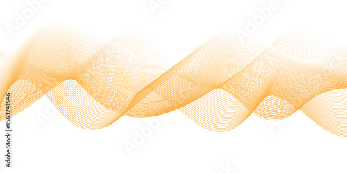 Glowing waveform frequency futuristic energy sound waves technology concept background. Abstract background wave line in vector business texture. Pattern line blend curve flow futuristic background.	