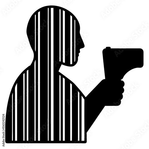Barcode Scanner Silhouette