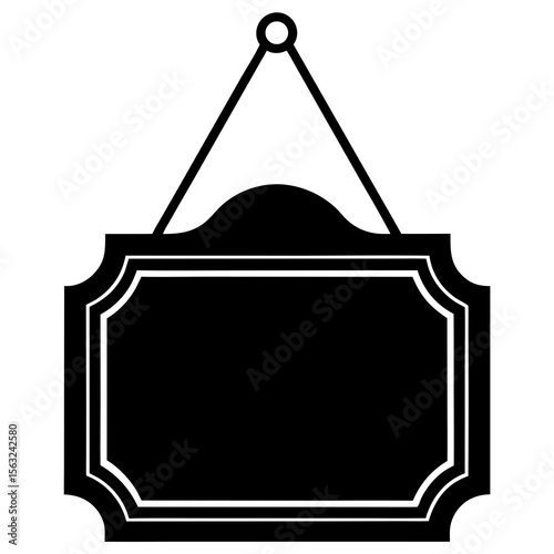 Open Closed Sign Silhouette
