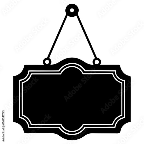 Open Closed Sign Silhouette