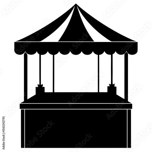 Marketplace Booth Silhouette