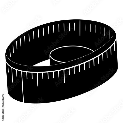 Measuring Tape Silhouette