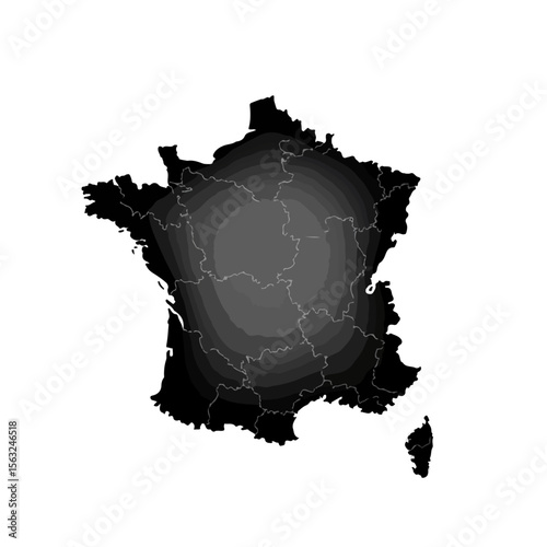 Premium Vector Collection of Elegant France Map Silhouette Icons for Travel and Design Projects