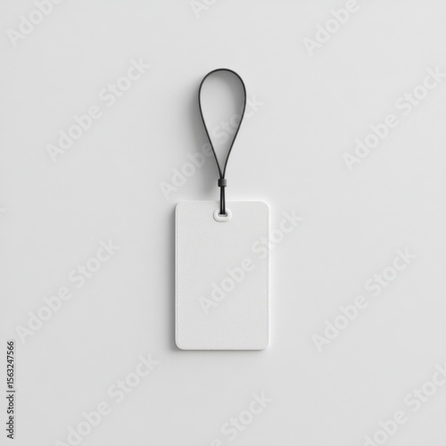 Clean luggage tag mockup
