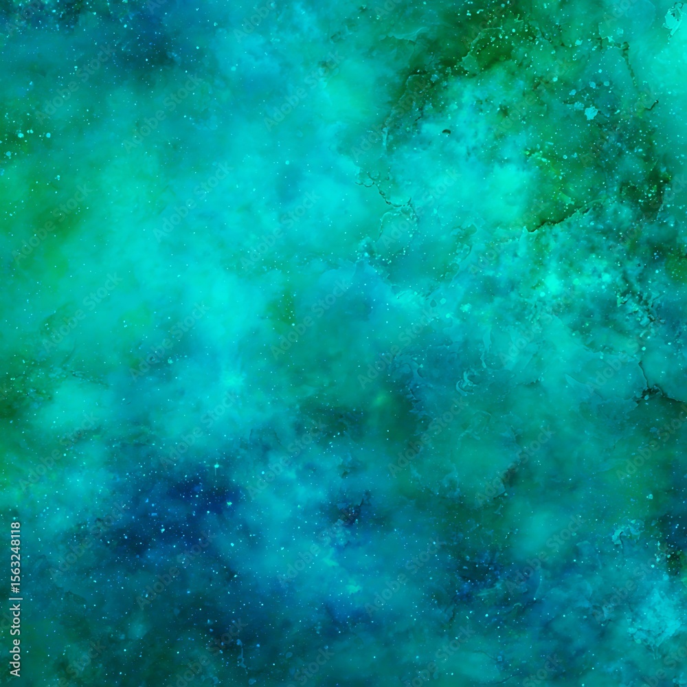 Obraz premium Abstract teal cosmic texture