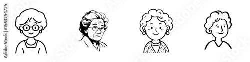 The description is ‘Grandma | Minimalist and Simple Silhouette - Modern illustration