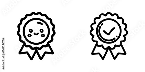 The warranty editable stroke outline icon is depicted in a modern flat style, isolated on white, and is precisely 64 x 64 pixels