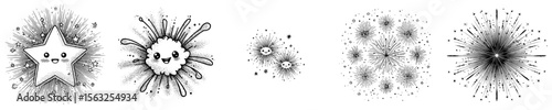 The phrase 'star sparkle firework' is associated with new year Christmas and birthday celebrations