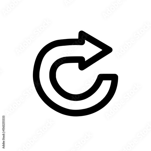 A dynamic moving arrow symbol is depicted in high resolution, isolated on a transparent background, as a modern illustration