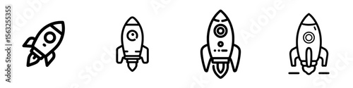 rocket icon. modern glyph icon for your website, mobile, presentation, and logo design