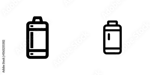 The icon representing a battery is depicted as a black symbol on a white background