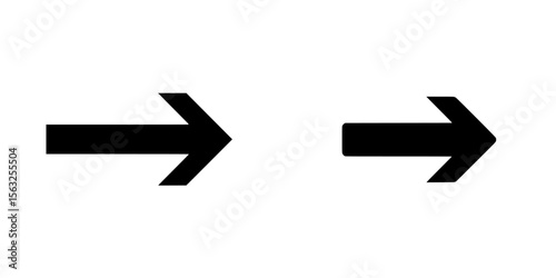 The icon in question is a modern, long arrow, presented in a bold red color and set against a plain white background