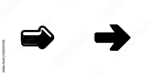 A modern red arrow icon indicating a left downward turn is depicted in a trendy flat style, isolated on a white background, as a contemporary illustration
