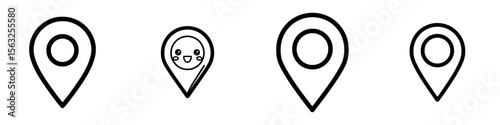 The terms Location Pin, Map Pin, Place, Location, Address, and location icon all refer to a Modern map pin
