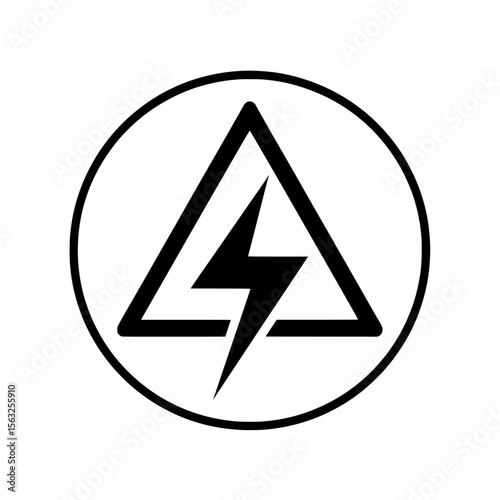 Signs warning of electrical hazards and high voltage are depicted in a modern illustration set against a white background