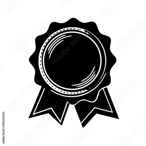 Achievement certificate template with modern eps10 design incorporating badges and seals