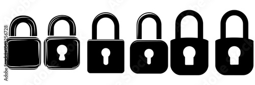 Lock open and lock closed icons. Padlock symbol - stock modern.’ becomes ‘Padlock symbol stock modern, lock open and lock closed icons