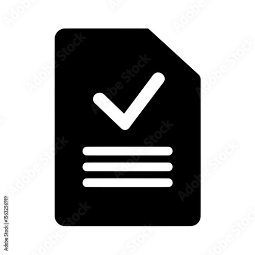 Flat style audit document icon, with a modern result report illustration on a white isolated background, representing a verification control business concept