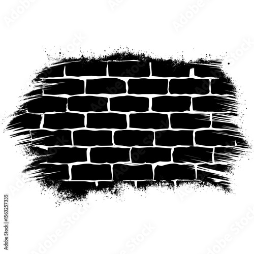 This EPS 10 modern features a modern illustration of a scratched grunge urban background texture with a dust overlay, creating a distressed and grainy grungy effect on an isolated black on white