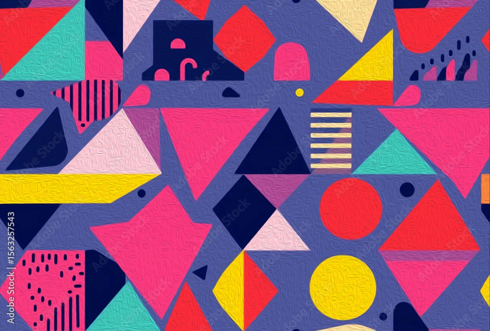 Obraz premium Abstract pattern for printing on wall decorations, covers, leaflets, business cards. Oil paint