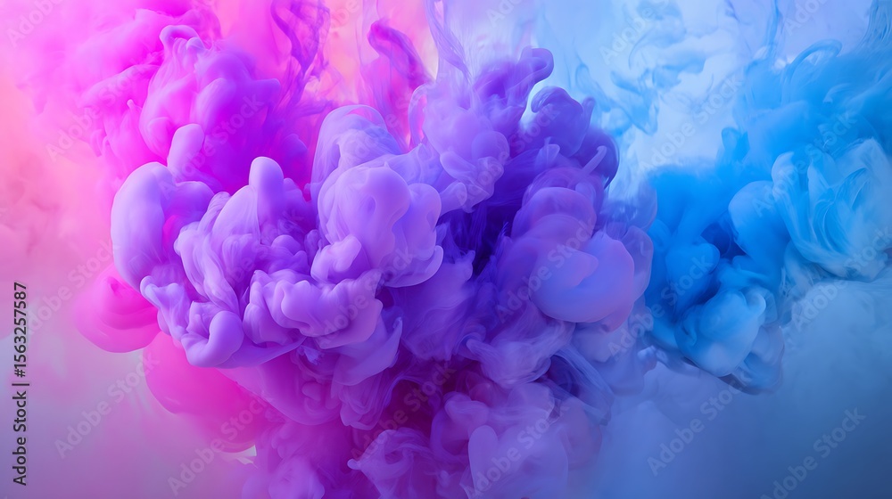 Obraz premium Abstract ink swirling (2)