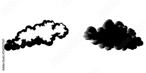 The modern illustration showcases an isolated transparent special effect of fog or smoke, with a white background of cloudiness, mist, or smog