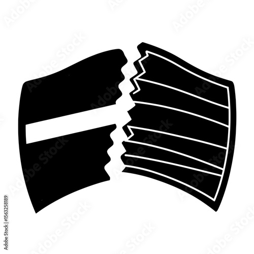 A redesigned rainbow icon now includes Black and Brown stripes as part of the new LGBTQ pride flag in a flat modern illustration