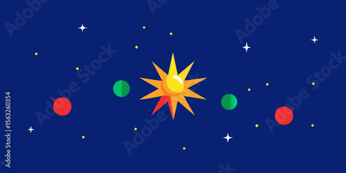 Here's a concise sentence to describe the image:

Fireworks light up the night sky in a starry celebration