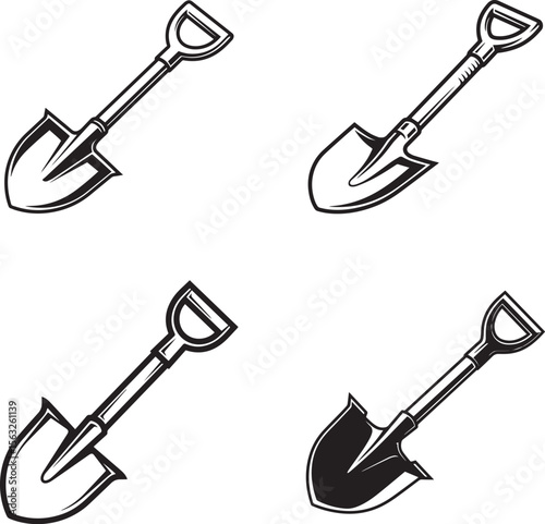 shovel  Silhouettes 