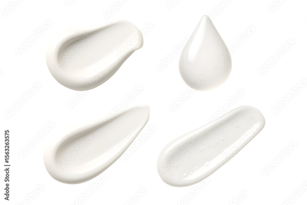 Skincare cream samples on black, product applied, beauty treatment, facial moisturizing, cosmetics design Skincare cream samples on black, product applied, beauty treatment, facial moisturizing, cosmetics design