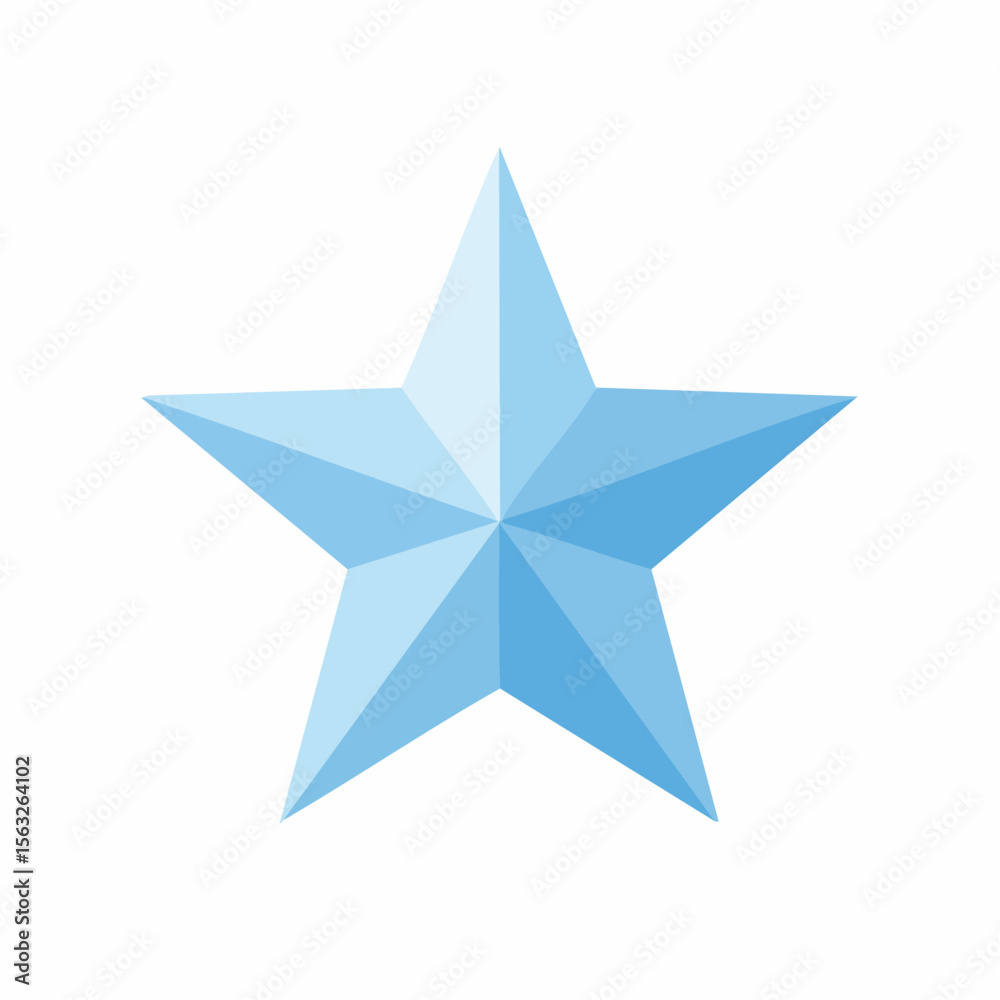 Obraz premium paper star on white background