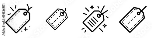 A good icon comes with a minimal price tag and features dashed lines for shopping