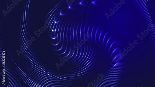 Abstract creative motion glowing ray light beam on dark blue background. Video animation Ultra HD 4k footage.