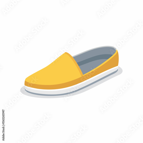 Stylish Yellow Canvas Slip-On Shoes Comfortable and Casual Footwear