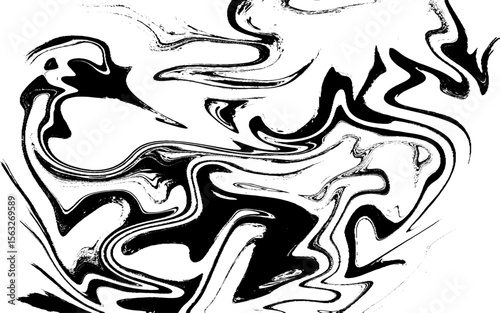 Black marble acrylic seamless pattern, water texture, watercolor marble background. Ebru marbling, traditional Turkish painting art