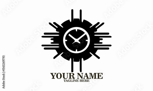 illustration vector repeat day time. National repeat day vector illustration time loop icon and logo design