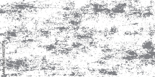 White Grunge Texture with Gray Dusty Brush Strokes and Distressed Effects.