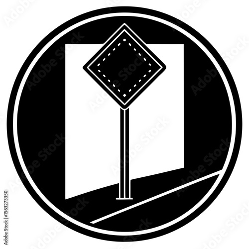 Road Sign Silhouette