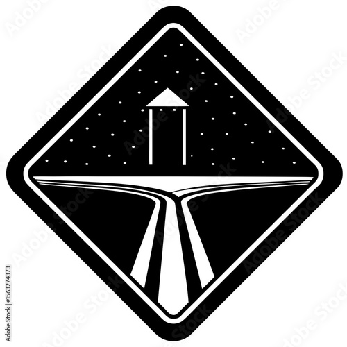 Road Sign Silhouette