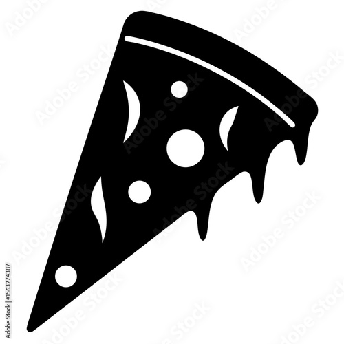 Slice of Pizza Silhouette