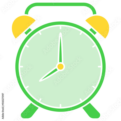 alarm clock icon illustration