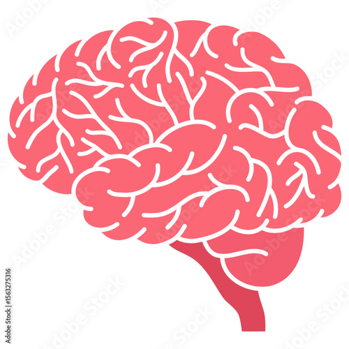 brain cartoon vector illustration