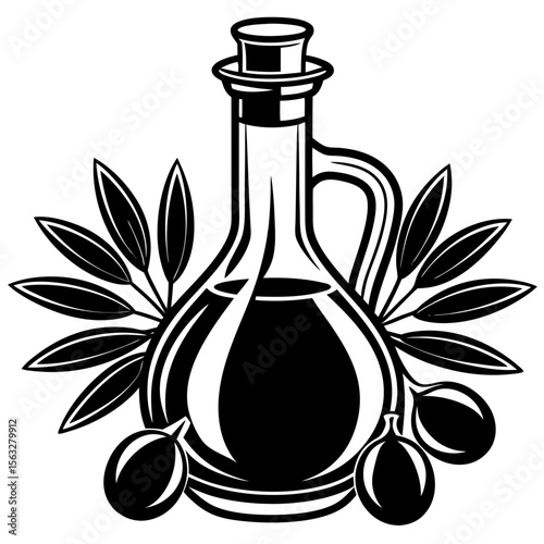 olive oil and olives