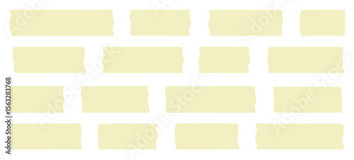 Adhesive tape. Sticky tape set. Vector