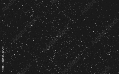 Background of real stars in the Northern winter sky. Vector image stars black Background with Milky Way