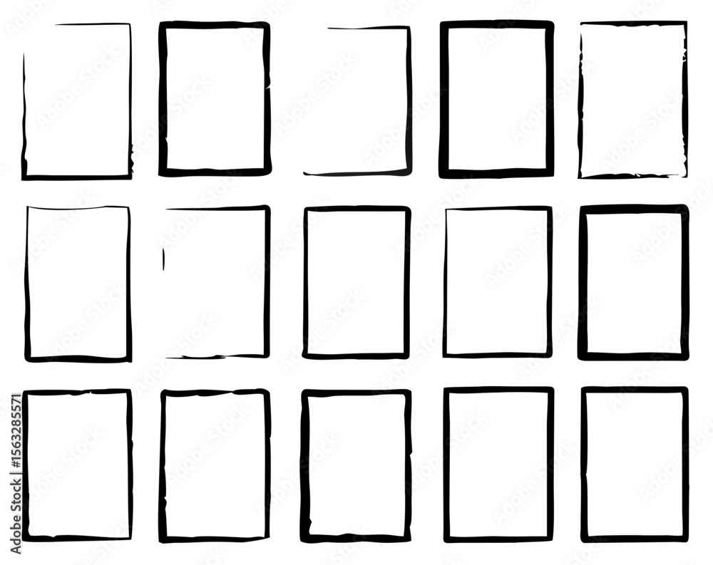 Grunge frame collecton. Grounge border set. Vector Grunge frame collecton. Grounge border set. Vector